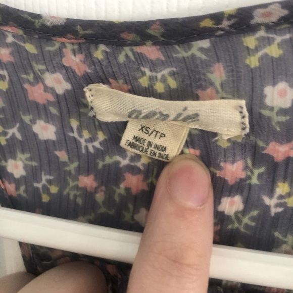 X-Small Sheer Aerie Long Tank Top - Picture 4 of 5